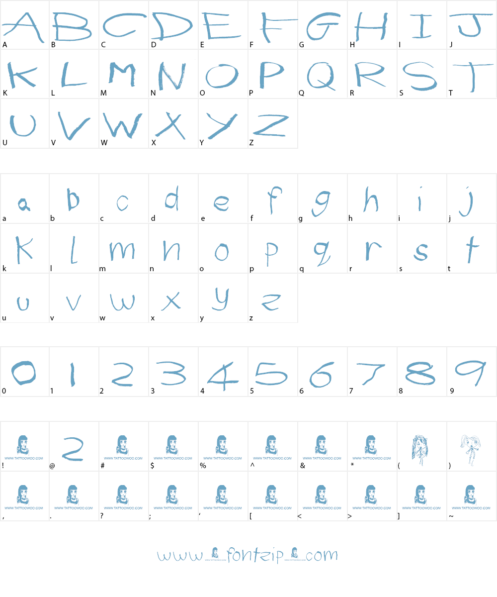 (First Grader) Font Character